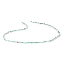 2mm Fluorite Micro Faceted Round Beads 12.75 inch 170 pieces (ONLINE ORDER ONLY)