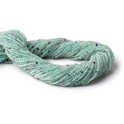 2mm Fluorite Micro Faceted Round Beads 12.75 inch 170 pieces (ONLINE ORDER ONLY)