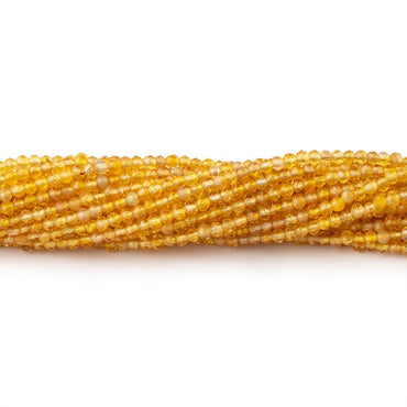 2mm Golden Ethiopian Opal Micro Faceted Rondelle Beads 16 inch 248 pieces (ONLINE ORDER ONLY)