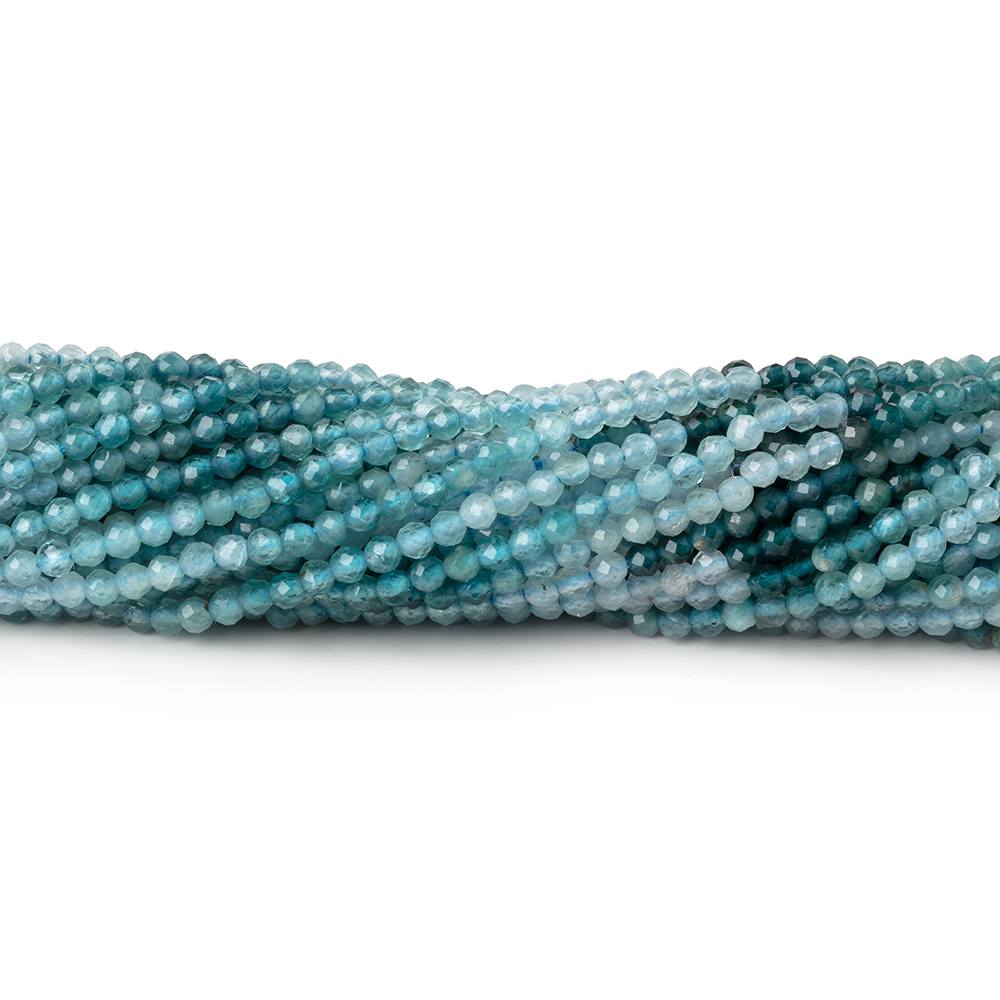 2mm Grandidierite Micro Faceted Round Beads 12.5 inch 160 pieces AA (ONLINE ORDER ONLY)