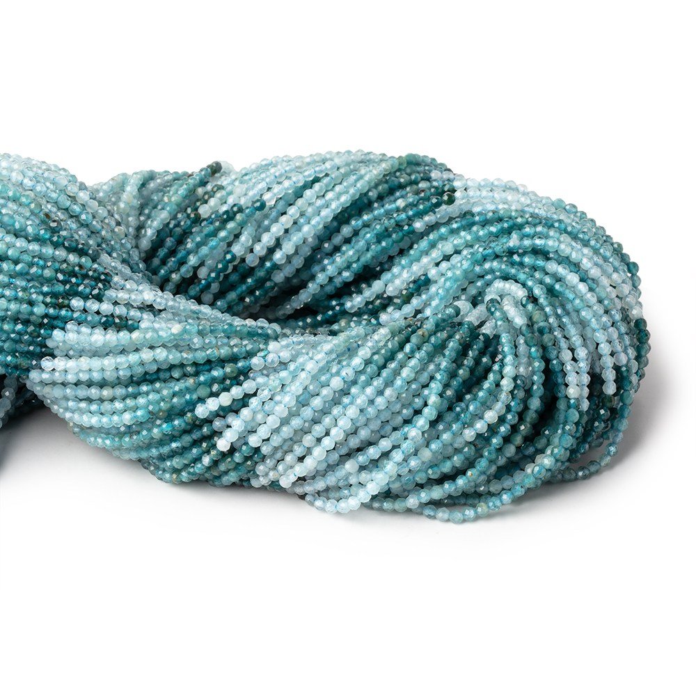 2mm Grandidierite Micro Faceted Round Beads 12.5 inch 160 pieces AA (ONLINE ORDER ONLY)