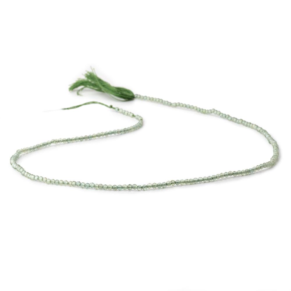 2mm Green Apatite Micro Faceted Round Beads 12.5 inch 187 pieces AA (ONLINE ORDER ONLY)