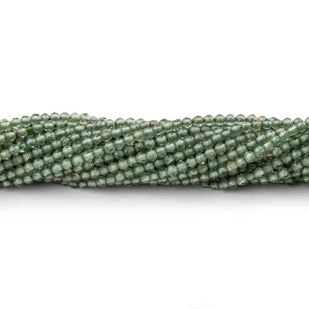 2mm Green Apatite Micro Faceted Round Beads 12.5 inch 187 pieces AA (ONLINE ORDER ONLY)