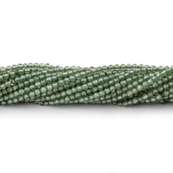 2mm Green Apatite Micro Faceted Round Beads 12.5 inch 187 pieces AA (ONLINE ORDER ONLY)