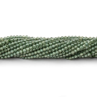2mm Green Apatite Micro Faceted Round Beads 12.5 inch 187 pieces AA (ONLINE ORDER ONLY)