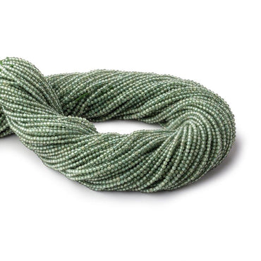 2mm Green Apatite Micro Faceted Round Beads 12.5 inch 187 pieces AA (ONLINE ORDER ONLY)