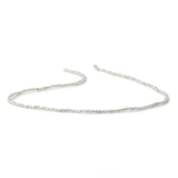2mm Grey Zircon Micro Faceted Rounds 12.5 inch 168 Beads (ONLINE ORDER ONLY)