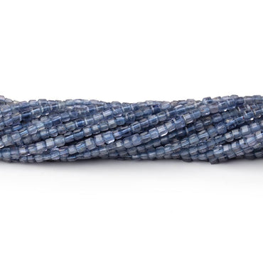 2mm Iolite Micro Faceted Cube Beads 12.5 inch 140 pieces A (ONLINE ORDER ONLY)