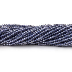 2mm Iolite Micro Faceted Rondelle Beads 13 inches 220 pieces AAA (ONLINE ORDER ONLY)