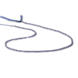 2mm Iolite Micro Faceted Rondelle Beads 13 inches 220 pieces AAA (ONLINE ORDER ONLY)