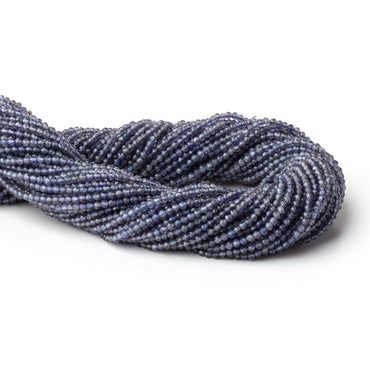 2mm Iolite Micro Faceted Round Beads 12.5 inch 168 pieces AA (ONLINE ORDER ONLY)