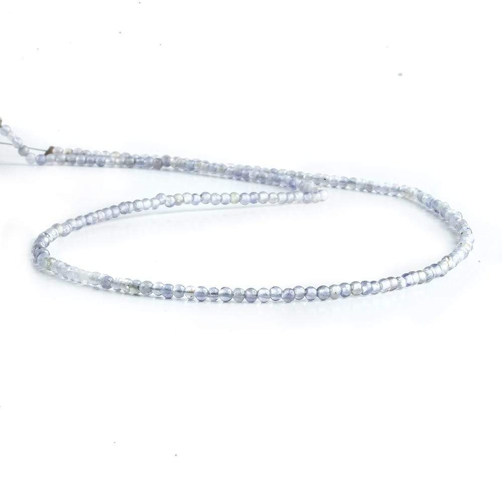 2mm Iolite plain round Beads 13 inch 175 pieces (ONLINE ORDER ONLY)