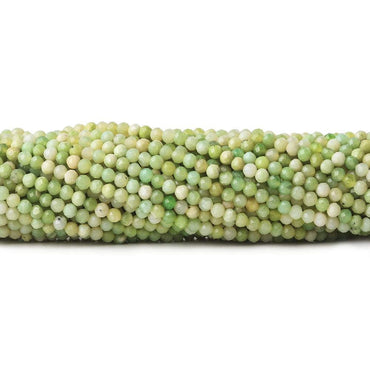 2mm Lemon Chrysoprase microfaceted round beads 13 inch 170 pieces (ONLINE ORDER ONLY)