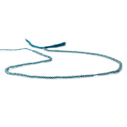 2mm London Blue Quartz Micro faceted round beads 12.5 inch 180 pieces (ONLINE ORDER ONLY)