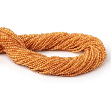 2mm Madeira Citrine Micro Faceted Round Beads 12.5 inch 164 pieces AA (ONLINE ORDER ONLY)