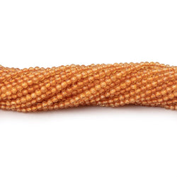 2mm Madeira Citrine Micro Faceted Round Beads 12.5 inch 164 pieces AA (ONLINE ORDER ONLY)