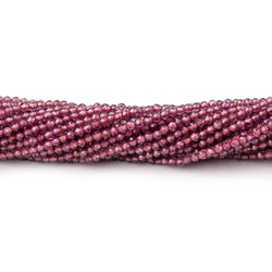 2mm Malaia Garnet Micro Faceted Round Beads 13 inch 178 pieces (ONLINE ORDER ONLY)