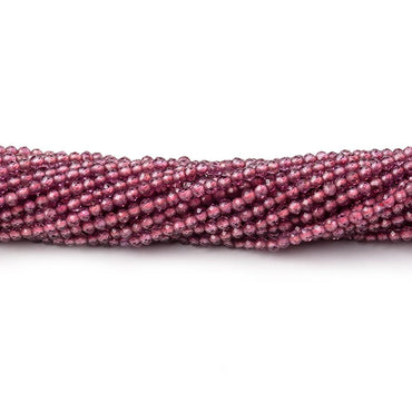 2mm Malaia Garnet Micro Faceted Round Beads 13 inch 178 pieces (ONLINE ORDER ONLY)