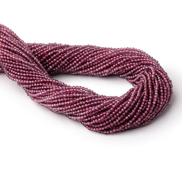 2mm Malaia Garnet Micro Faceted Round Beads 13 inch 178 pieces (ONLINE ORDER ONLY)