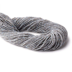 2mm Metallic Labradorite micro faceted rondelle beads 13 inch 170 pieces (ONLINE ORDER ONLY)