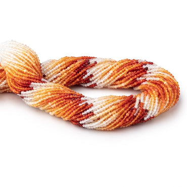 2mm Mexican Fire Opal Micro Faceted Rondelle Beads 12.25 inch 176 pieces (ONLINE ORDER ONLY)