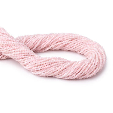 2mm Morganite Micro Faceted Rondelle Beads 12.5 inch 200 pieces (ONLINE ORDER ONLY)