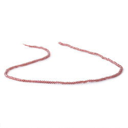 2mm Mozambique Garnet Micro Faceted Rounds 12.5 inch 200 Beads (ONLINE ORDER ONLY)