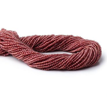 2mm Mozambique Garnet Micro Faceted Rounds 12.5 inch 200 Beads (ONLINE ORDER ONLY)