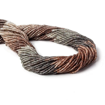 2mm Multi Color Scapolite micro faceted rondelle 16.5 inch 286 pieces AAA (ONLINE ORDER ONLY)