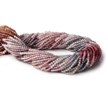 2mm Multi Color Spinel micro faceted round beads 12 inch 145 pieces AA (ONLINE ORDER ONLY)