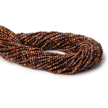 2mm Multi Color Tiger's Eye microfaceted round beads 13 inch 175 pieces (ONLINE ORDER ONLY)