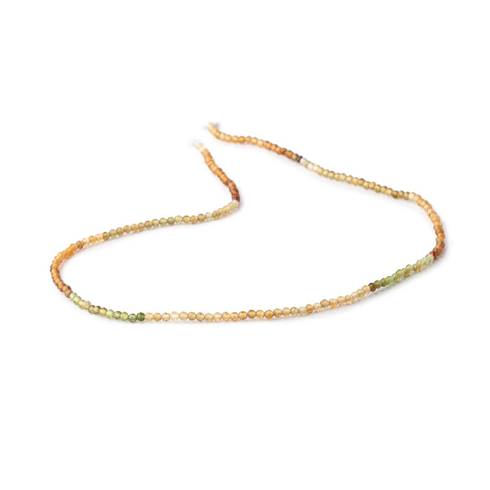 2mm Multi Color Tourmaline Micro Faceted Round Beads 12 inch 169 pieces AAA (ONLINE ORDER ONLY)