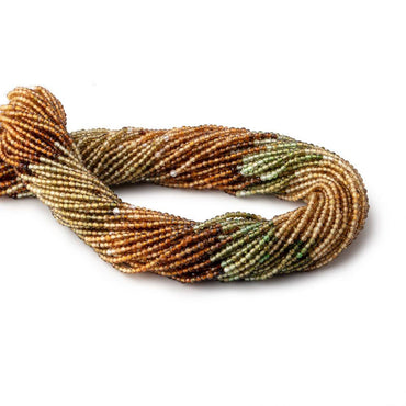 2mm Multi Color Tourmaline Micro Faceted Round Beads 12 inch 169 pieces AAA (ONLINE ORDER ONLY)