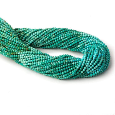 2mm Multi Color Turquoise micro-fine faceted rondelles 13 inch 140 pieces AA (ONLINE ORDER ONLY)