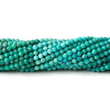 2mm Multi Color Turquoise micro-fine faceted rondelles 13 inch 140 pieces AA (ONLINE ORDER ONLY)