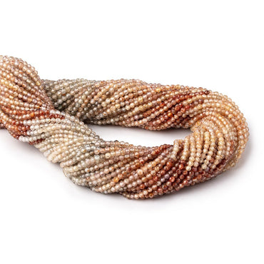 2mm Multi Color Zircon Micro Faceted Round Beads 12.5 inch 164 pieces AA (ONLINE ORDER ONLY)
