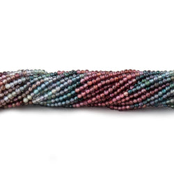 2mm Multi Gemstone Micro Faceted Rondelle Beads 12.5 inch 200 pcs AAA (ONLINE ORDER ONLY)