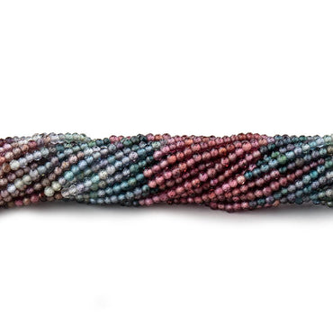 2mm Multi Gemstone Micro Faceted Rondelle Beads 12.5 inch 200 pcs AAA (ONLINE ORDER ONLY)