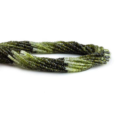 2mm Multi Green Tourmaline Faceted Rondelle Beads (ONLINE ORDER ONLY)