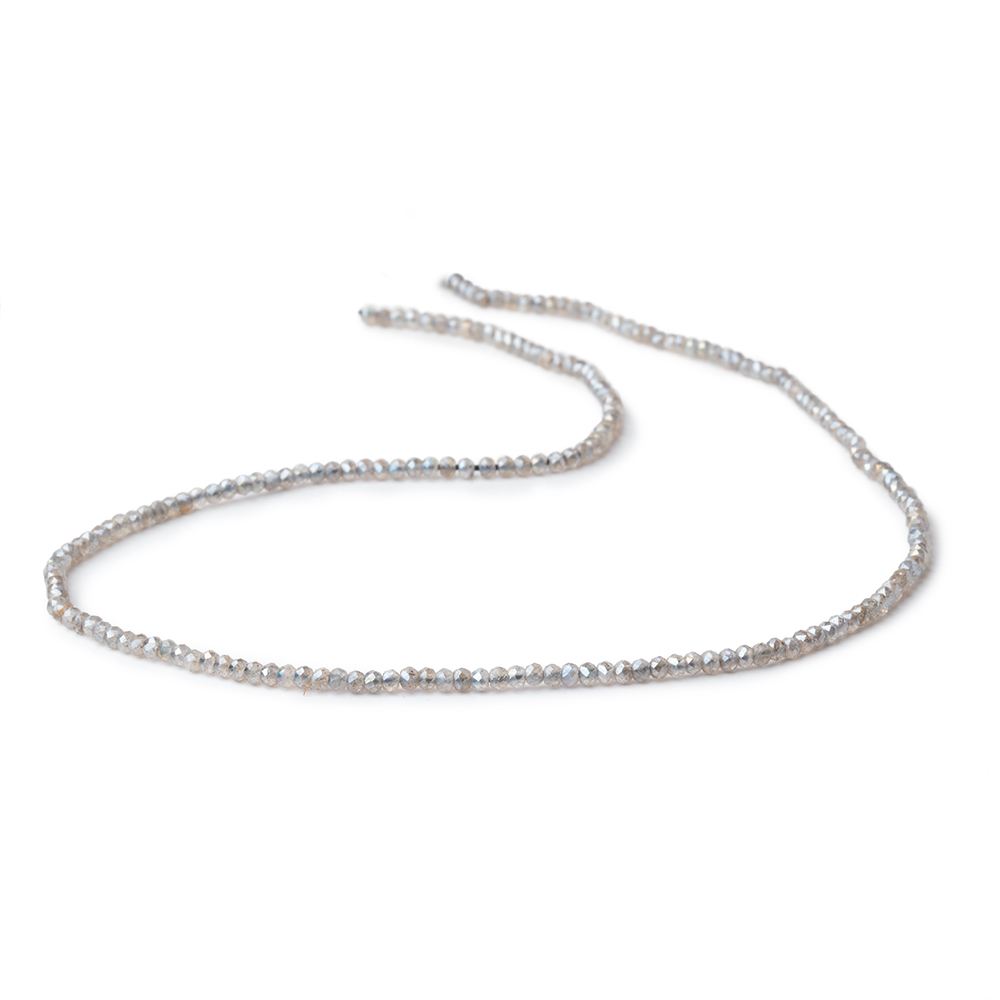 2mm Mystic Labradorite Micro Faceted Rondelle Beads 13 inch 200 pieces (ONLINE ORDER ONLY)
