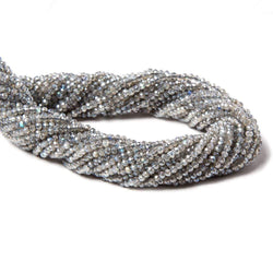 2mm Mystic Labradorite micro faceted rondelles 13 inch 175 beads AAA (ONLINE ORDER ONLY)