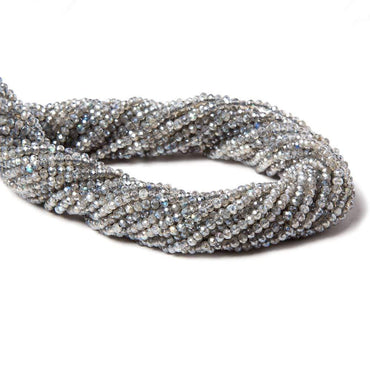 2mm Mystic Labradorite micro faceted rondelles 13 inch 175 beads AAA (ONLINE ORDER ONLY)
