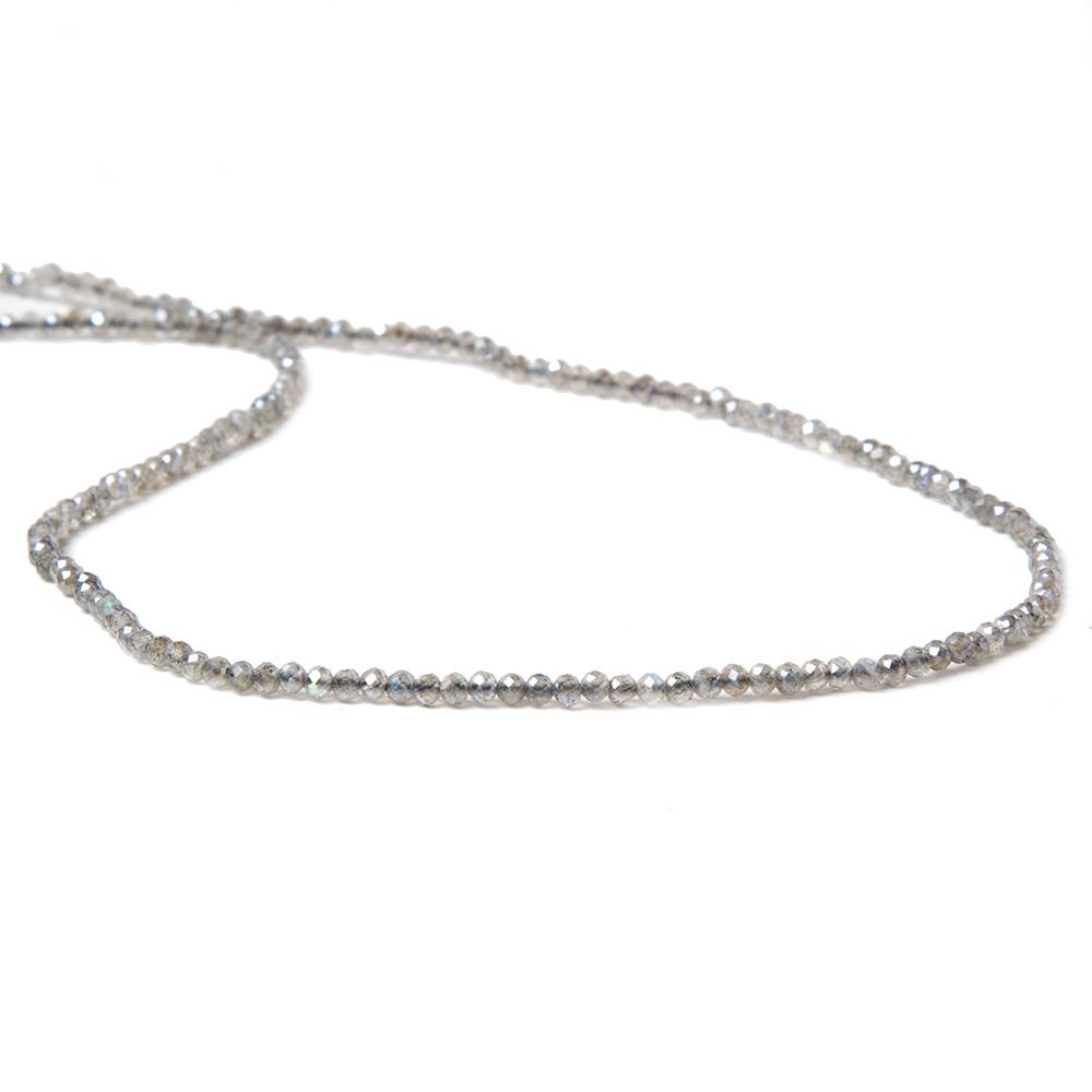 2mm Mystic Labradorite micro faceted rondelles 13 inch 175 beads AAA (ONLINE ORDER ONLY)