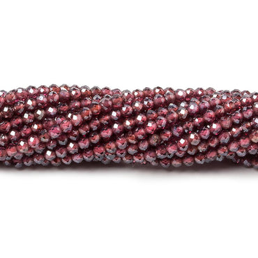 2mm Mystic Rhodolite Garnet Micro Faceted rondelle beads 13 inch 180 pcs (ONLINE ORDER ONLY)