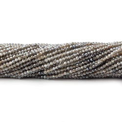 2mm Mystic Shaded Labradorite faceted round beads 13 inch 180 pieces (ONLINE ORDER ONLY)