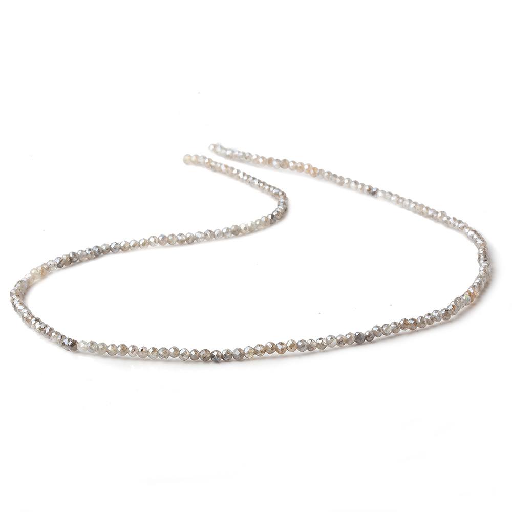 2mm Mystic Shaded Labradorite faceted round beads 13 inch 180 pieces (ONLINE ORDER ONLY)