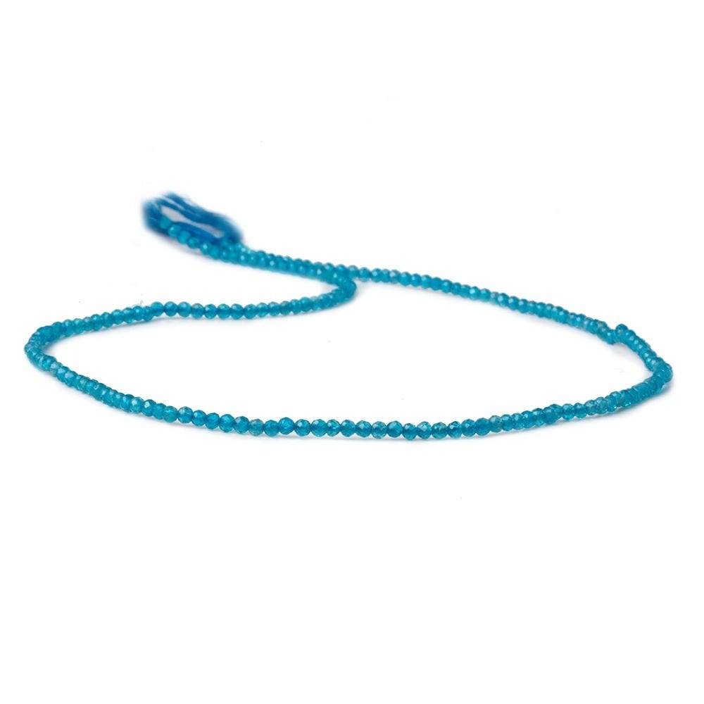 2mm Neon Apatite Micro faceted rondelle beads 13 inch 180 pcs AAA (ONLINE ORDER ONLY)