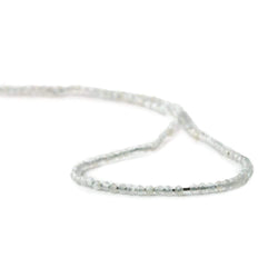 2mm Pale Grey Moonstone microfaceted round beads 13 inch 175 pieces (ONLINE ORDER ONLY)