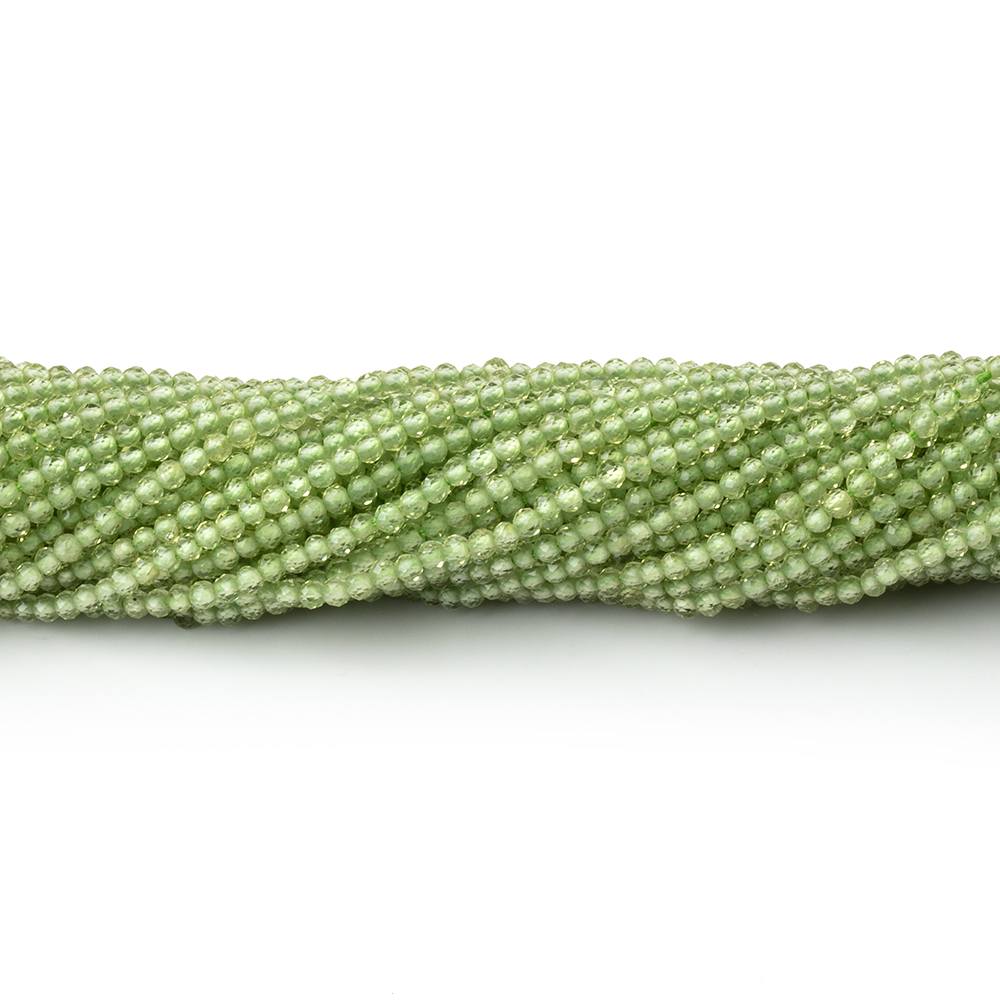 2mm Peridot Micro Faceted Round Beads 12.5 inch 200 pieces AAA (ONLINE ORDER ONLY)