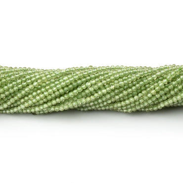 2mm Peridot Micro Faceted Round Beads 12.5 inch 200 pieces AAA (ONLINE ORDER ONLY)